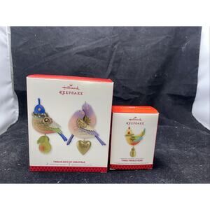 Hallmark Keepsake - Twelve Days Of Christmas - Tree Ornaments - One, Two + Three